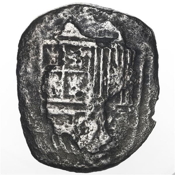 Mexico City, Mexico, cob 8 reales, Philip III, assayer not visible.