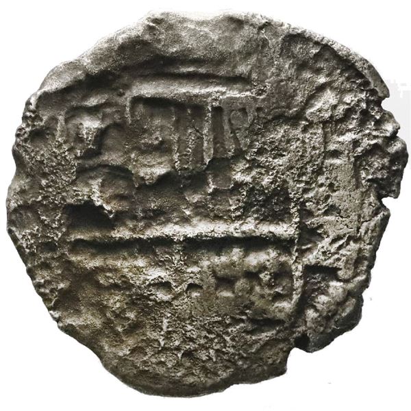 Potosi, Bolivia, cob 2 reales, Philip III, assayer not visible, Grade 3.