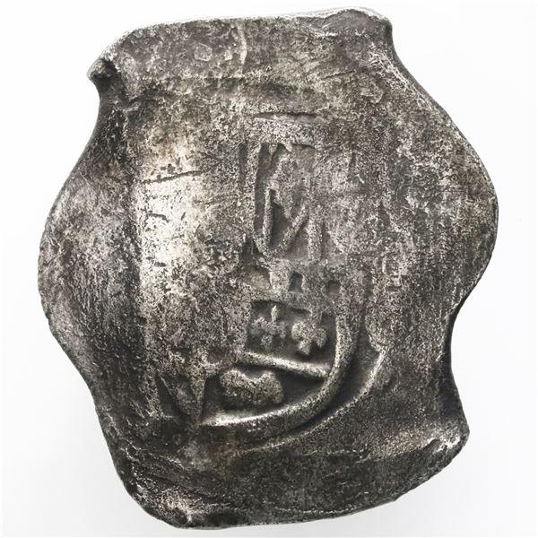 Mexico City, Mexico, cob 8 reales, Philip IV, assayer not visible.
