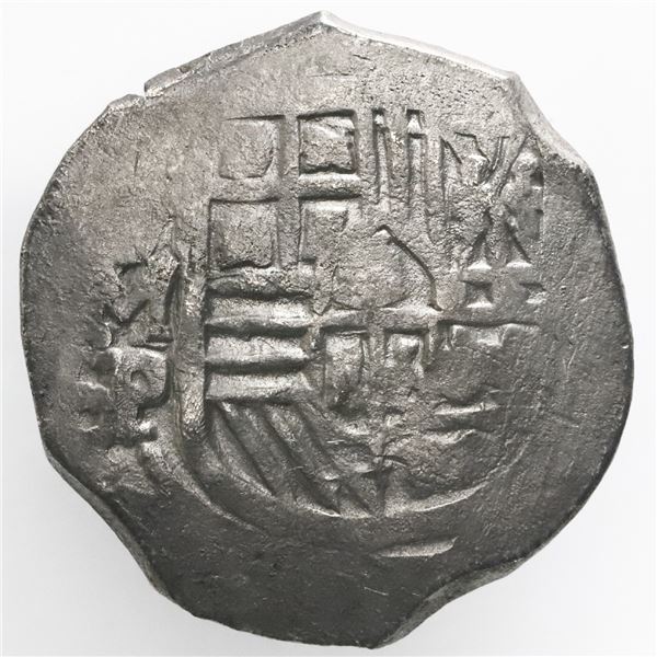 Mexico City, Mexico, cob 4 reales, Philip IV, assayer P.