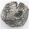 Image 1 : Potosi, Bolivia, cob 8 reales, 1651E (modern 5), with crown-alone countermark on shield.