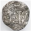 Image 1 : Potosi, Bolivia, cob 8 reales, 1654E, dot-PH-dot at top.