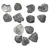 Image 2 : Lot of thirteen Potosi, Bolivia, cob 1R, Charles II, various dates and assayers.
