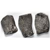 Image 1 : Lot of three Mexico City, Mexico, cob 8 reales, Philip IV and Charles II, assayers not visible.
