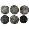 Image 2 : Lot of six Mexico City, Mexico, pillar 8 reales (five) and 4 reales (one), various dates (all visibl