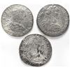 Image 1 : Lot of three Mexico City, Mexico, bust 8 reales, Charles III, assayer FF, dated 1781, 1782 and 1783,