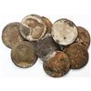 Image 1 : Lot of 10 encrusted bust 8 reales (probably all Mexico City Mint, Charles III), as found.