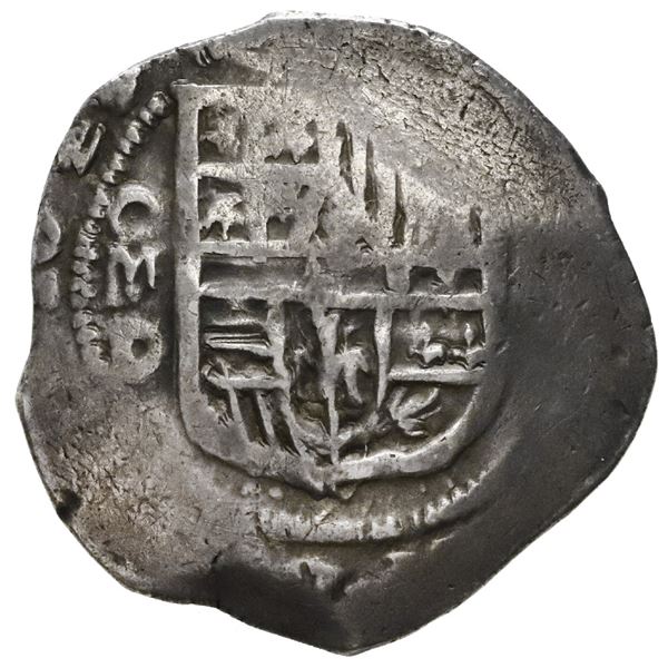 Mexico City, Mexico, cob 2 reales, 1629/8D, very rare.