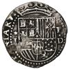 Image 1 : Lima, Peru, cob 1 real, Philip II, assayer Diego de la Torre, *-I to left, P-dot-D to right.