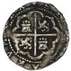Image 2 : Lima, Peru, cob 1 real, Philip II, assayer Diego de la Torre, *-I to left, P-oD to right.