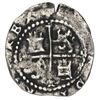Image 2 : Lima, Peru, cob 1/2 real, Philip II, assayer Diego de la Torre, dot-D to left, * to right.