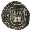 Image 1 : Lima, Peru, cob 1/4 real, Philip II, assayer Diego de la Torre, * to left, P to right of castle.