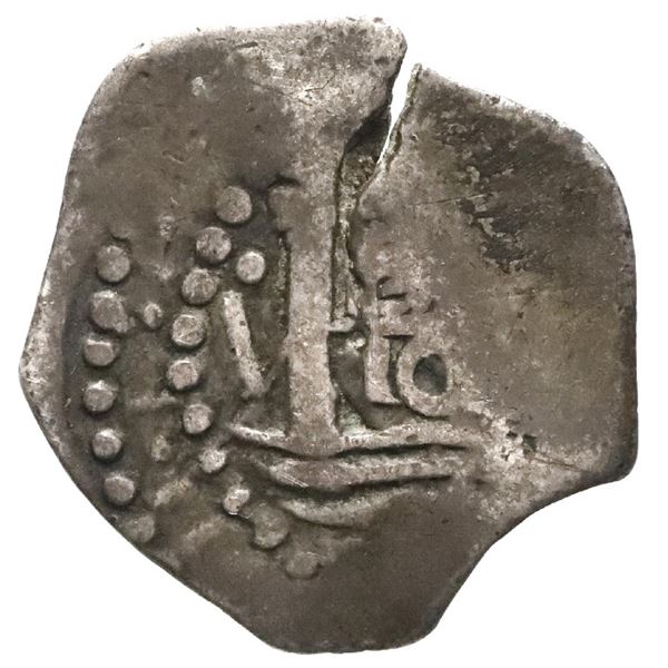 Lima, Peru, cob 1 real, "Star of Lima," 16(59)V, assayer to left.