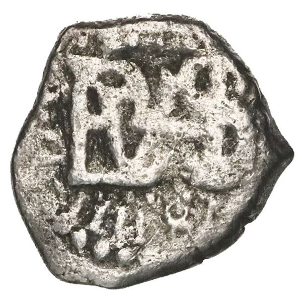 Lima, Peru, cob 1/2 real, "Star of Lima," 16(59)V, assayer to left, very rare.