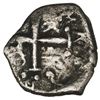 Image 2 : Lima, Peru, cob 1/2 real, "Star of Lima," 16(59)V, assayer to left, very rare.