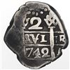 Image 1 : Lima, Peru, cob 2 reales, 1742(V).