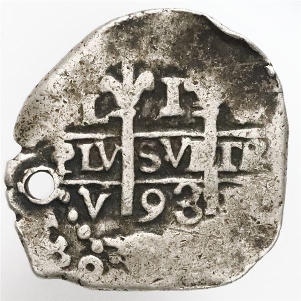Lima, Peru, cob 1 real, 1693V.