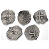 Image 2 : Lot of five Lima, Peru, cob 1R of Philip V: 1716M, 1717M, 1720(M), 1722M and 1723M.