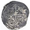 Image 2 : Potosi, Bolivia, cob 8 reales, Philip II, assayer B (5th period), borders of x's on both sides.