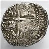 Image 2 : Potosi, Bolivia, cob 8 reales, Philip IV, assayer T (mid-1620s), quadrants of cross transposed.