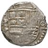 Image 1 : Potosi, Bolivia, cob 8 reales, Philip IV, assayer P (mid-1620s), quadrants of cross transposed, erro