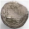 Image 1 : Potosi, Bolivia, cob 8 reales, Philip IV, assayer T (ca. 1630).