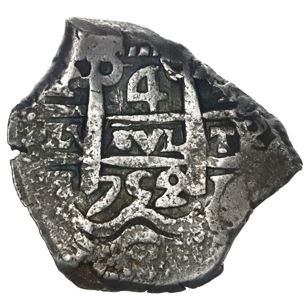 Potosi, Bolivia, cob 4 reales, 1752q.