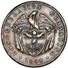 Image 1 : Bogota, Colombia, 1 peso, 1859, NGC AU details / cleaned.