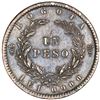 Image 2 : Bogota, Colombia, 1 peso, 1859, NGC AU details / cleaned.