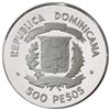 Image 1 : Dominican Republic, silver proof pattern 500 pesos, 1976, plain edge, first American visit of the Ki