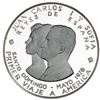 Image 2 : Dominican Republic, silver proof pattern 500 pesos, 1976, plain edge, first American visit of the Ki
