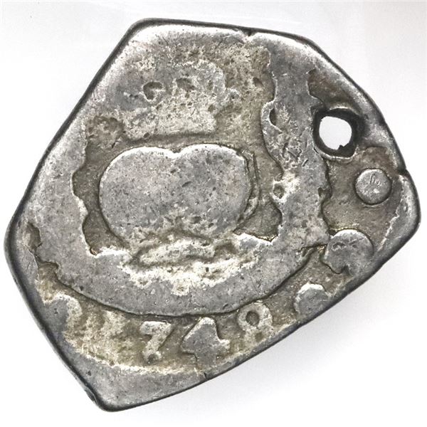 Guatemala, cob 2 reales, 1748J, ex-Jones.