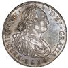 Image 1 : Guatemala, bust 8 reales, Ferdinand VII transitional (bust of Charles IV), 1810M, NGC AU details / e
