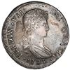 Image 1 : Durango, Mexico, bust 8 reales, Ferdinand VII, 1821CG, NGC XF 45.