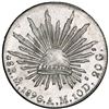 Image 1 : Mexico City, Mexico, cap-and-rays 8 reales, 1896AM, NGC MS 63.