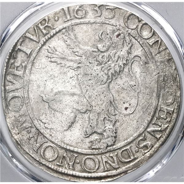 Gelderland, United Netherlands, "lion" daalder, 1635, PCGS XF45, finest known in PCGS census.