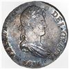 Image 1 : Lima, Peru, bust 8 reales, Ferdinand VII transitional, 1815JP, NGC AU 55.