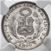 Image 2 : Lima, Peru, 1 dinero, 1896/5TF, NGC MS 65 ("top pop").