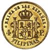 Image 2 : Philippines (under Spain), gold 4 pesos, Isabel II, 1865.