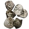 Image 1 : Lot of six Spanish colonial cob 1/2R: one Mexico, Charles II; three Lima, Philip V (two) and Louis I