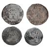 Image 2 : Lot of four Guayana, Venezuela (royalist) copper 1/2R, dates 1814 (facing inward), 1815, 1816 and 18