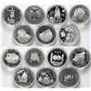 Image 1 : Mint set of 14 Iberoamericana coins, Series I, 1992, 500th Anniversary of the Discovery of America,
