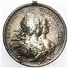 Image 1 : Austria, large silver medal, 1760, Francis and Maria Theresa.