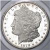 Image 1 : USA (San Francisco mint), $1 Morgan, 1879-S, PCGS MS64 (first generation "rattler" holder).