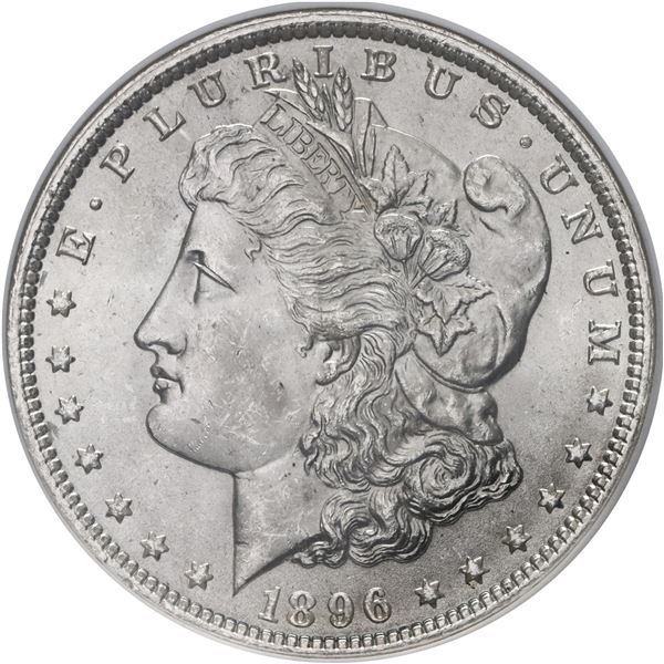 USA (Philadelphia Mint), Morgan dollar, 1896, NGC MS 64.