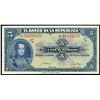 Image 1 : Bogota, Colombia, Republica de Colombia, 5 pesos oro, 20-7-1946, series M, serial 31250227.