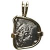 Image 1 : Mexico City, Mexico, cob 1 real, Philip V, assayer not visible, ex-1715 Fleet, mounted in 14K gold b