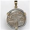 Image 1 : Potosi, Bolivia, cob 8 reales, Philip IV, assayer not visible (1620s), ex-Panama hoard (ca. 1629), m