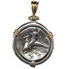 Image 1 : Calabria, Tarentum, AR didrachm or nomos, ca. 334-330 BC, "boy on dolphin," aligned axis, mounted in