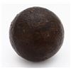 Image 1 : Iron cannonball (three-pounder), conserved and intact, ex-Florida Keys wreck (early 1700s).